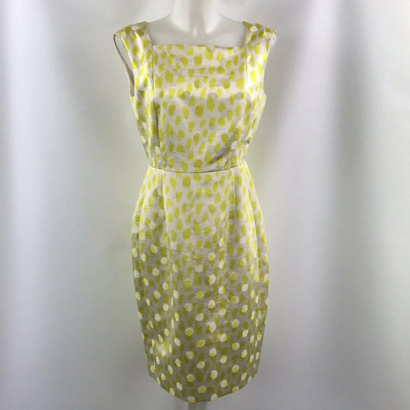 lk bennett yellow dress
